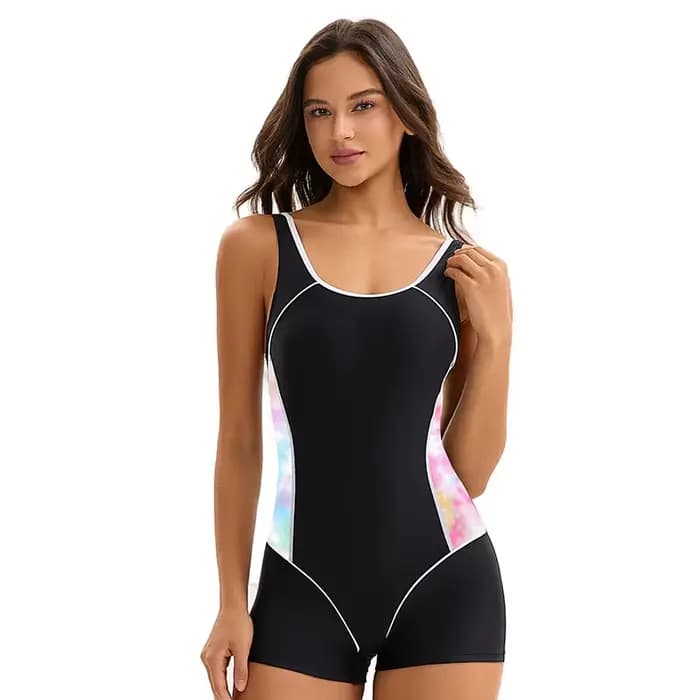 Maillot de bain une pièce femmes Boyleg maillots de bain pour femmes une pièce ventre contrôle maill