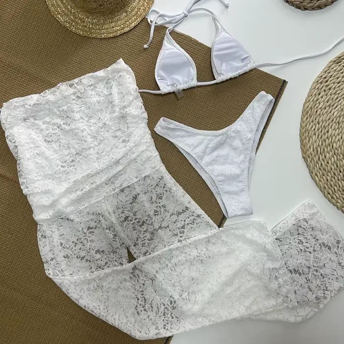 Ensemble de bikini push-up pour femme, pantalon en dentelle, maillots de bain sexy, maillots de bain