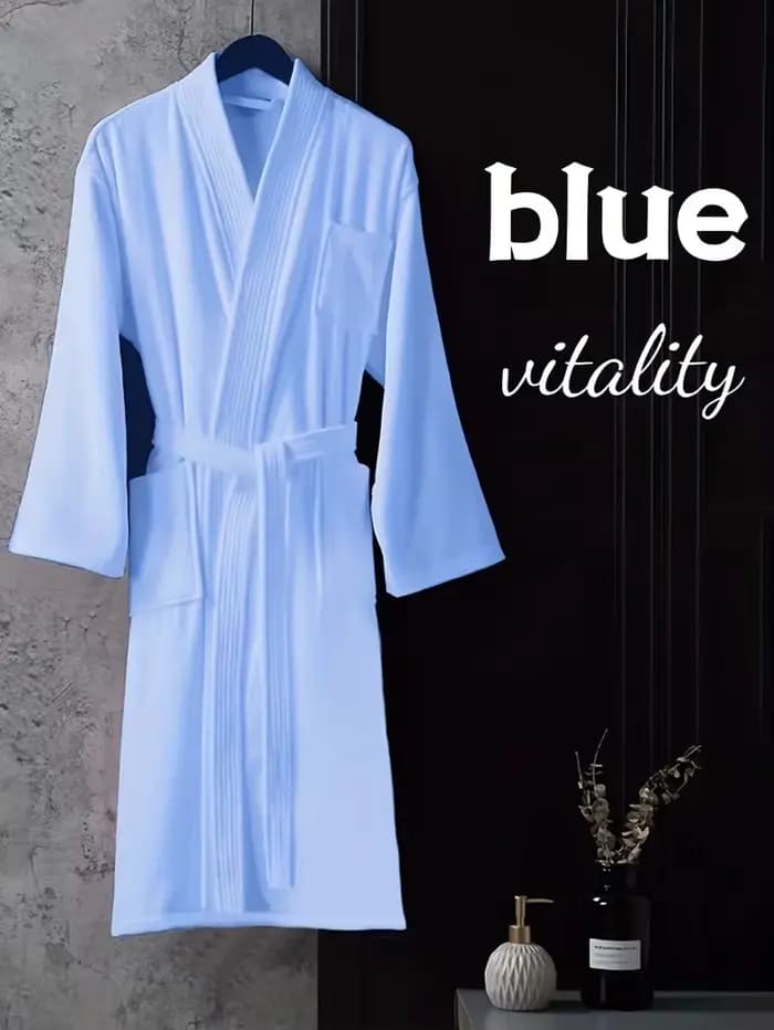 Peignoir d'hôtel 100% coton Terry brossé, épais, absorbant, Kimono gaufré, pour station de Spa, nouv