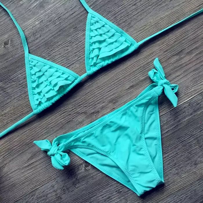 Fille maillot de bain 2 pièces costumes pour la natation Falbala maillots de bain pour enfants fille