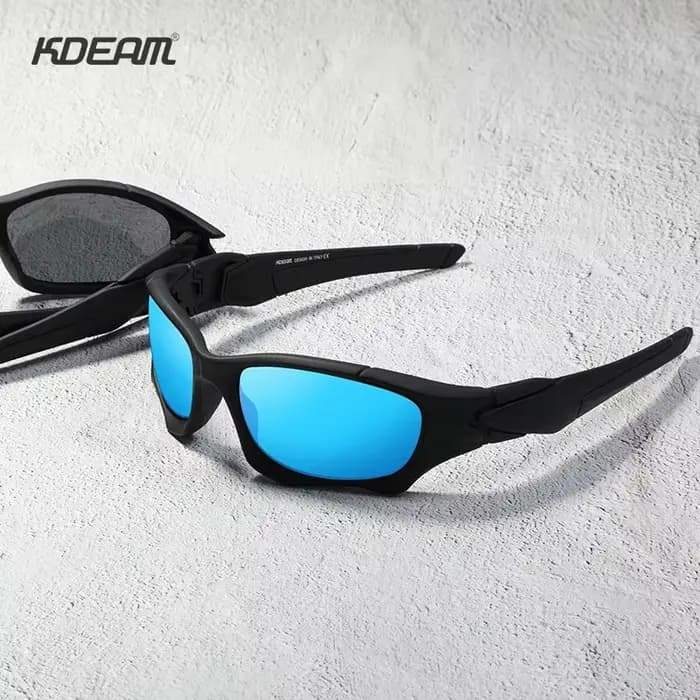 Lunettes de soleil de sport d'extérieur KDEAM 2026 pour hommes et femmes, classiques, polarisées HD,