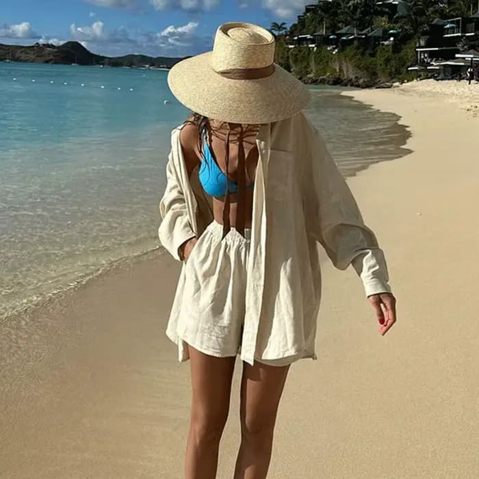 Chapeau de paille à large bord pour femmes, avec mentonnière, chapeaux de soleil d'été, Protection s