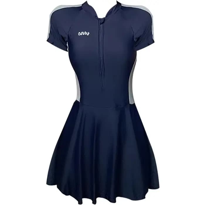 Maillot de bain modeste pour femme à manches courtes, effet ventre plat, protection solaire, pour ét