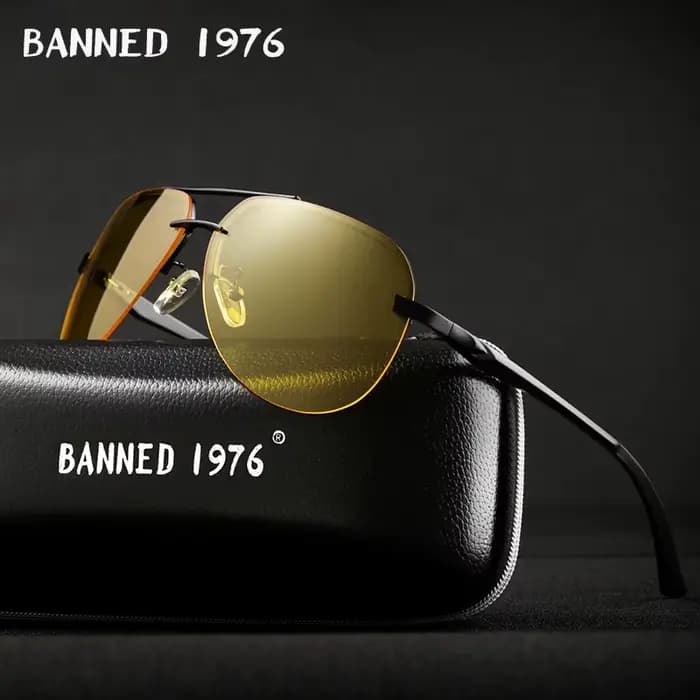 Lunettes de soleil polarisées en aluminium magnésium 2020 pour hommes et femmes, verres jaunes, Visi