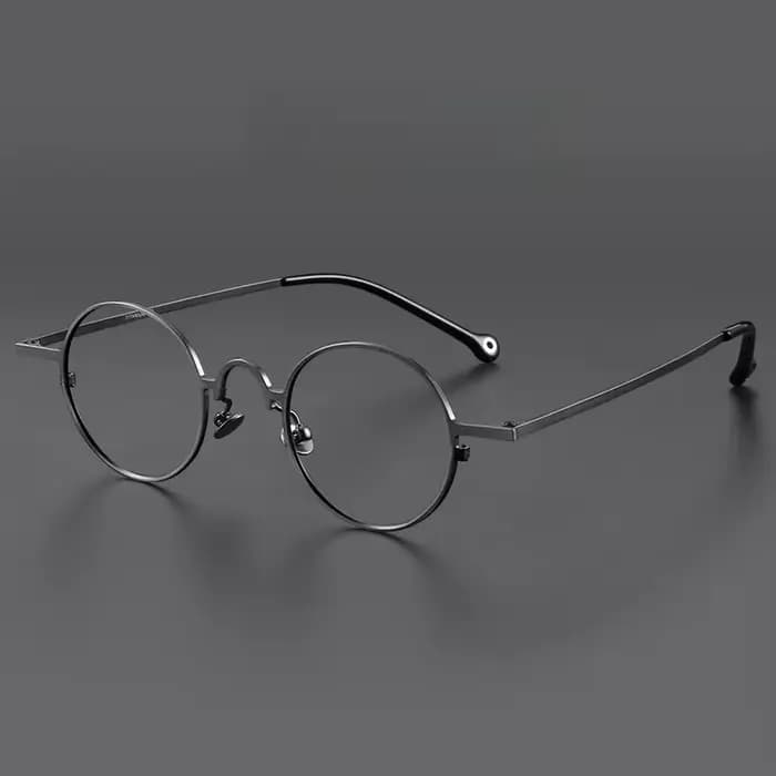 FIRADA mode confortable lunettes rondes Vintage luxe lunettes en titane optique lunettes de Prescrip