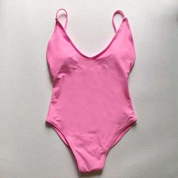 Sexy rembourré solide maillot de bain femmes une pièce maillot de bain 2025 nouveaux Bikinis maillot