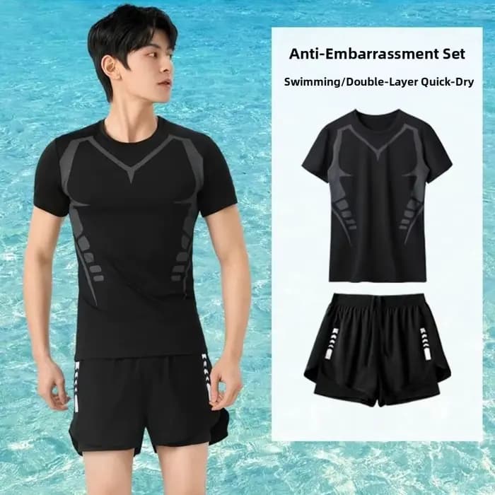 Ensemble de maillot de bain complet pour homme, nouveau design, anti-embarras, confortable, pour adu