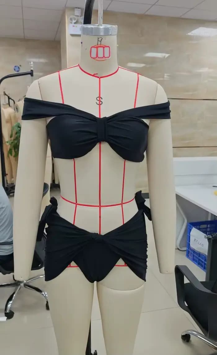 Ensembles de maillots de bain deux pièces sexy pour femmes, hauts bandeau épaules dénudées, jupes fr