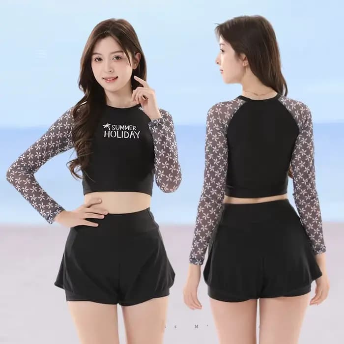 Maillot de bain d'été 2026 pour femme, version coréenne, coupe ajustée, maille respirante, protectio