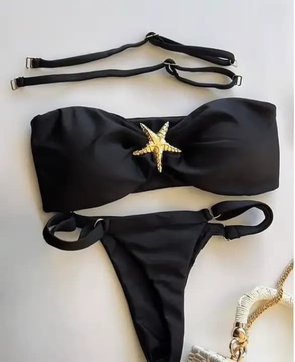 Nouveau Maillot de Bain Bikini Étoile de Mer 2026 – Ensemble Uni, Tenue de Plage Brésilienne, Biquin