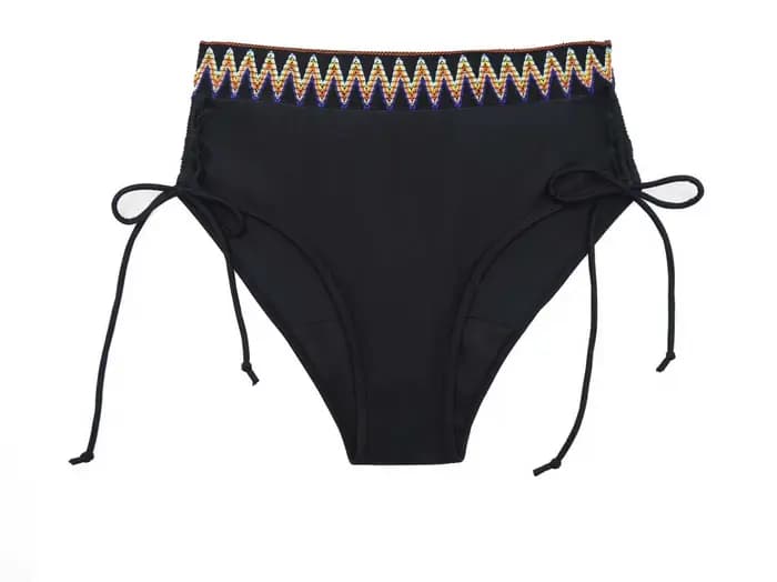 Maillot de bain menstruel pour femme, ensemble de maillot de bain absorbant et anti-fuite à quatre c