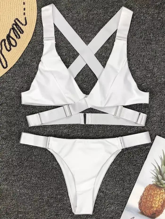 Sexy boucle réglable pansement Vevlet Bikini 2025 femmes maillot de bain femme Bikinis maillots de b