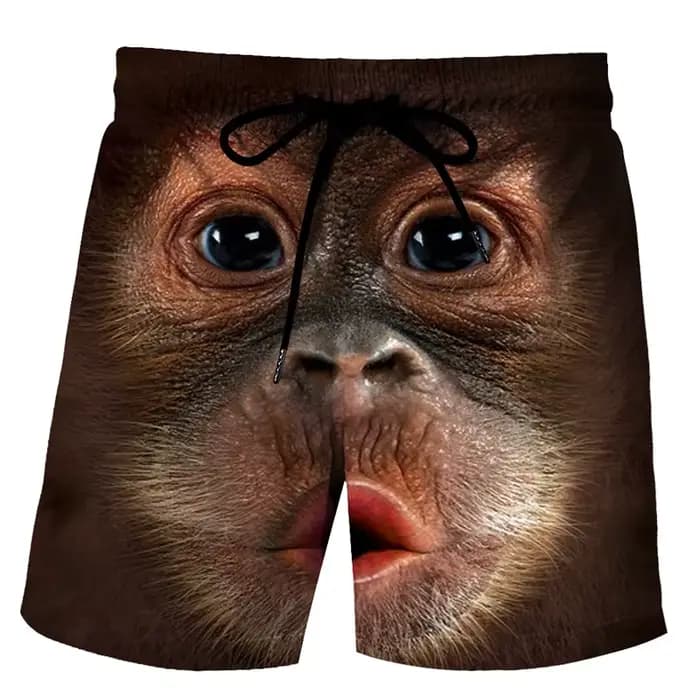Shorts de plage pour hommes avec motif canard amusant, imprimé 3D animal, boardshorts de sport, de g