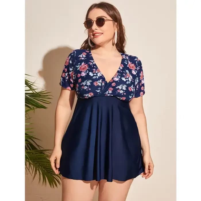 Maillot de bain deux pièces pour femmes, Sexy, imprimé floral, Slim, grande taille, ensemble Bikini,