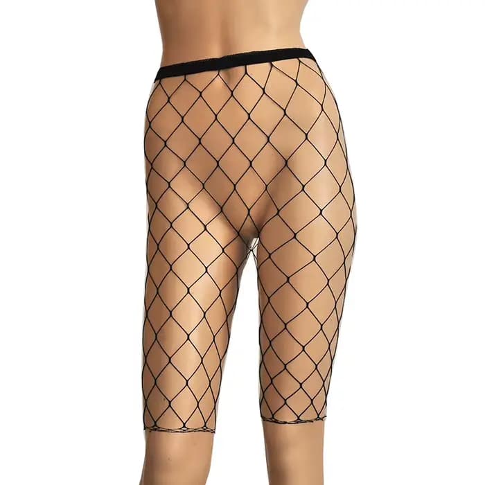 Short en résille pour femmes, collant noir et blanc, taille haute, sexy, transparent, amissié, en ma