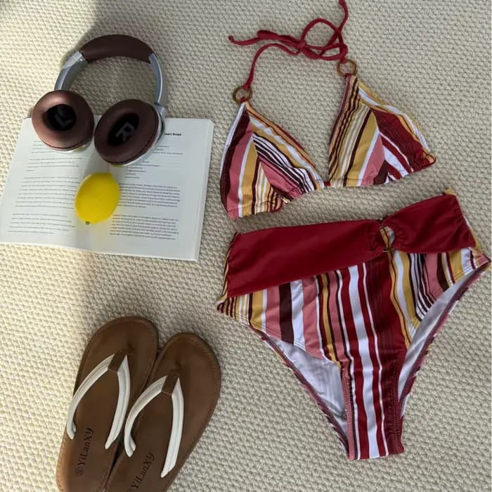 Femmes maillot de bain Sexy Bikini rembourré maillots de bain féminin Bikinis ensemble femme licou m