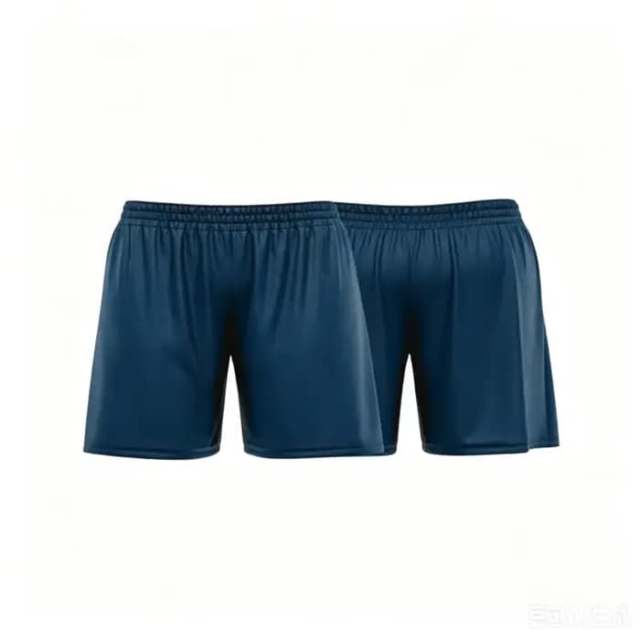 Short de plage bleu personnalisé avec numéro, respirant et tendance pour l'été