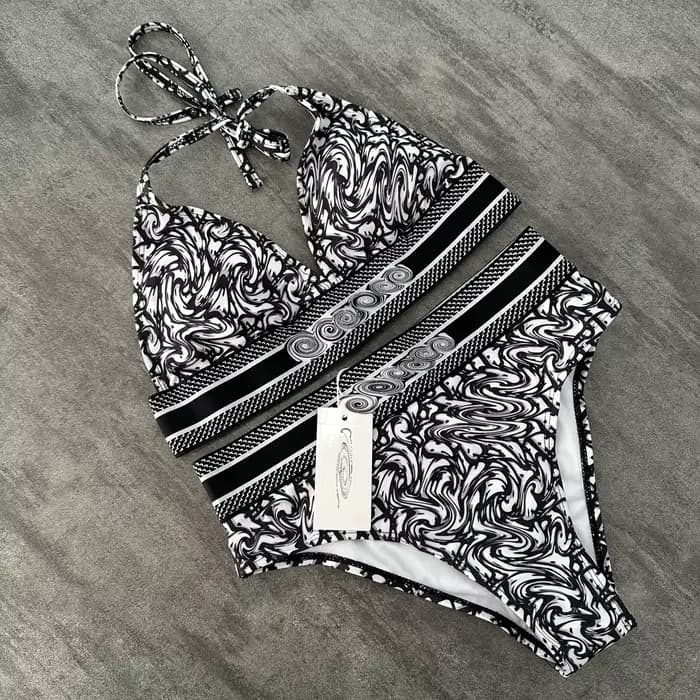 Maillot de bain Bikini, bretelles triangulaires transfrontalières, tissu en Polyester avec coussinet