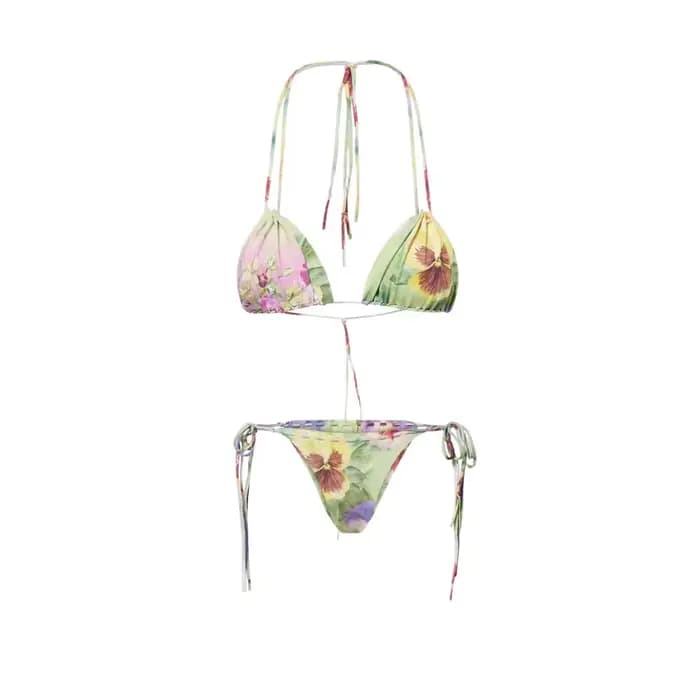 Maillot de bain une pièce 2026 avec jupe, franges aux épaules, imprimé floral, amincissant, pour fem