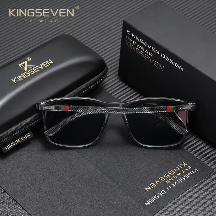 KINGSEVEN marque lunettes de soleil rectangulaires pour hommes femmes polarisées Anti-UV400 lunettes