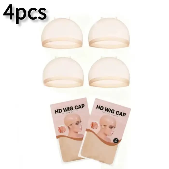 Lot de 4 filets à cheveux invisibles couleur chair, ultra doux, respirants et extensibles, confortab