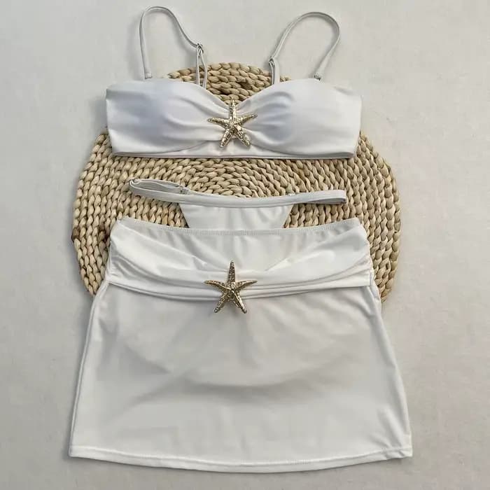 DEBAIOR 3 pièces Bikini femmes maillot de bain maillot de bain pour femme Sexy Bikini ensemble maill