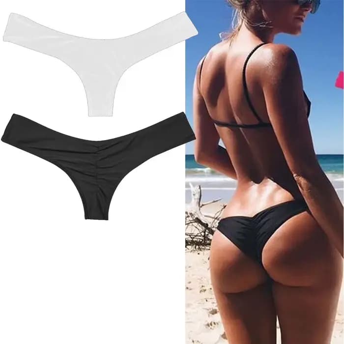 S-XL Sexy femmes Bikini brésilien effronté bas string V maillots de bain maillot de bain culotte sli