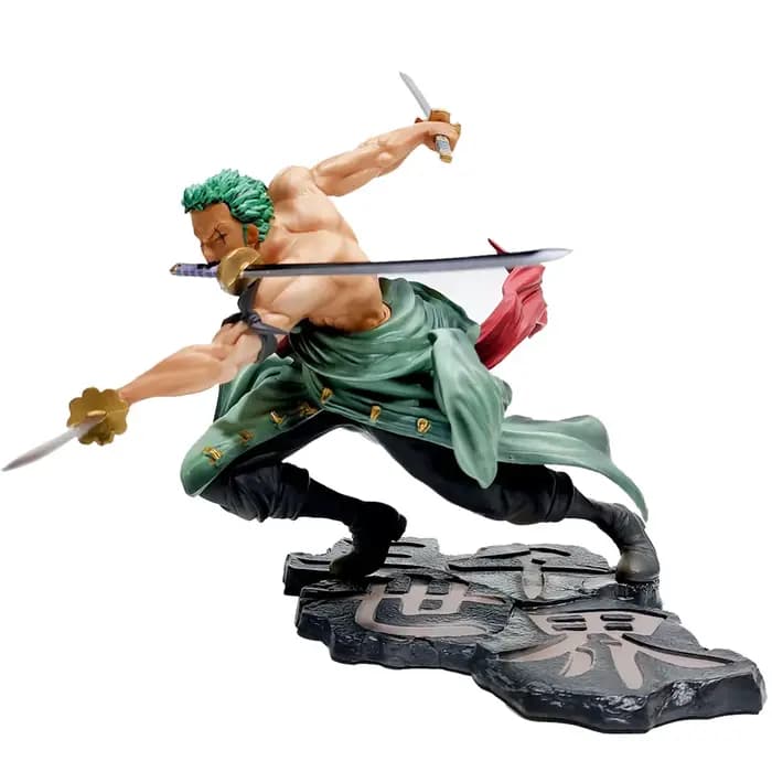 Figurine d'anime One Piece GK Roronoa Zoro Trois lames Sa-maximum Manga Anime Statue Figurine d'acti