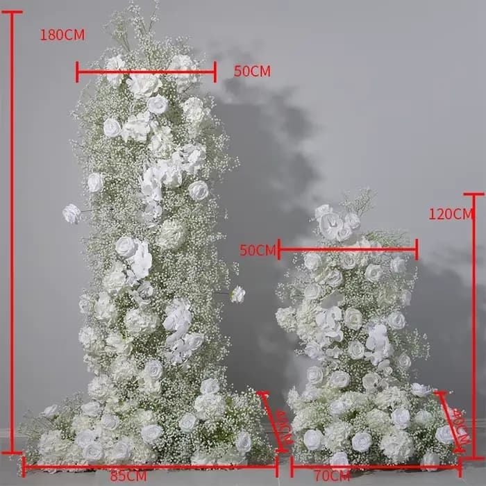 Ensembles floraux combinés indispensables pour spectacle de mariage, pour arrière-plan, Arches, Solu