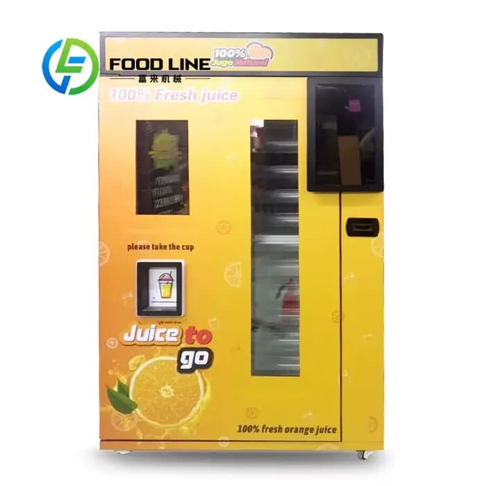 Distributeur automatique intelligent de jus d'orange frais pressé