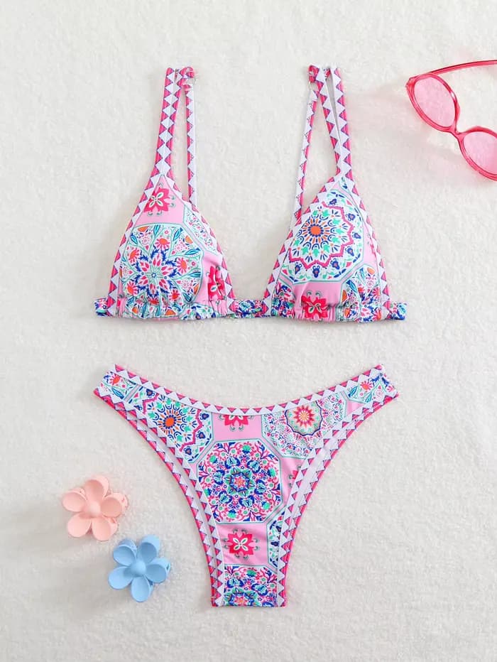 Bikini de Luxe pour Femme, Maillot de Bain Pliable, Ensemble Deux Pièces, Haute Qualité, Champagne,