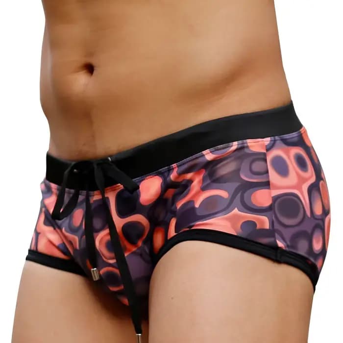 Culotte de bain marron pour hommes, maillot de bain court, pantalon de plage, Sport aquatique, vêtem