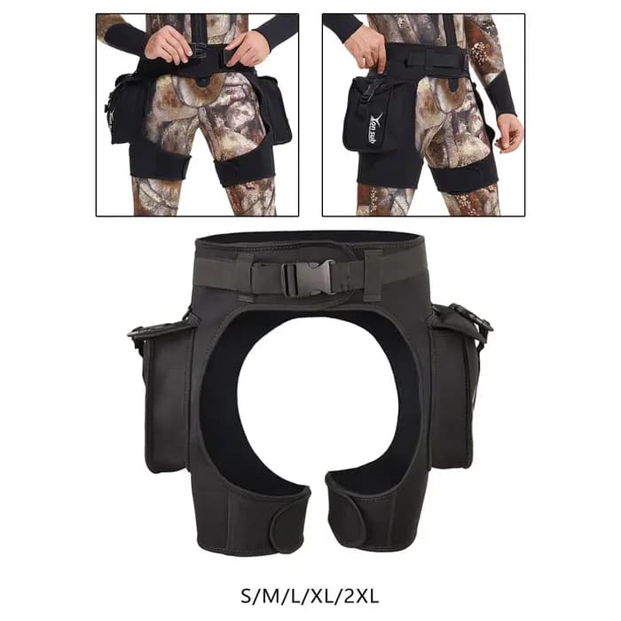 Short en néoprène pour hommes de 2,5 mm avec grande poche short de plongée pour la plongée kayak sur