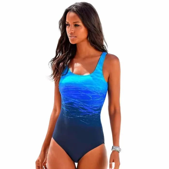 Mujer Mayo-Maillot de bain une pièce pour femme, push up, dos croisé, imprimé nickel é, sexy, pour l