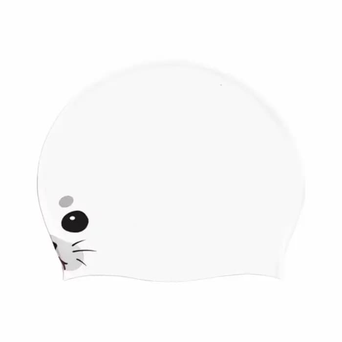 Bonnet de bain en silicone imperméable mignon, motif dessin animé amusant, séchage rapide, ajustemen