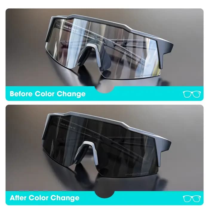 Lunettes de soleil photochromiques Kapvoe pour filles, lunettes de sport pour enfants, pour le patin