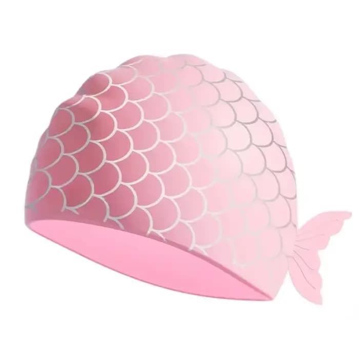 Bonnet de bain imperméable avec queue de poisson pour enfants, bonnet de bain pour bébé, dessin anim