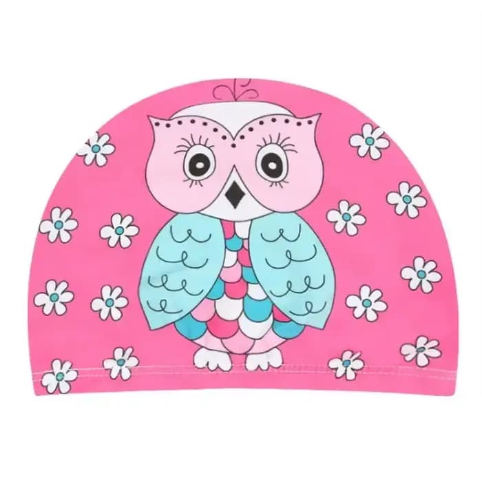 Bonnet de natation en tissu élastique pour enfants, joli bonnet de piscine avec dessin animé, protec