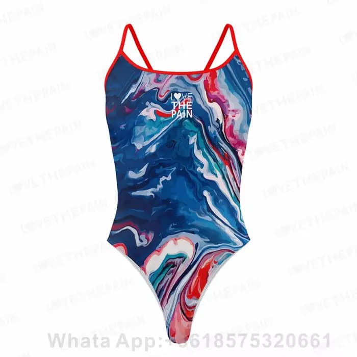 Maillot de bain une pièce, Sexy, Bikini, Triangle, sangle fine, fonction sport, entraînement, compét