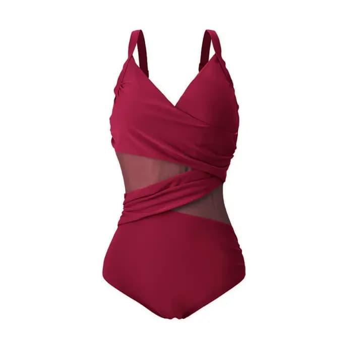 Grande taille maillots de bain femmes 2025 nouveau Sexy maille une pièce maillot de bain femme grand