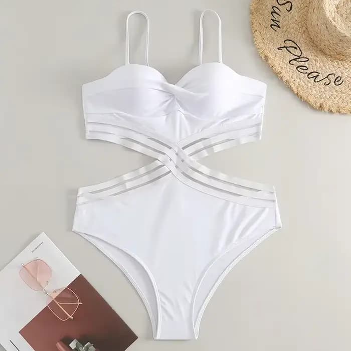 Maillot de bain une pièce noir, push-up, découpé, trikini, pour femmes, monokini brésilien, pour la