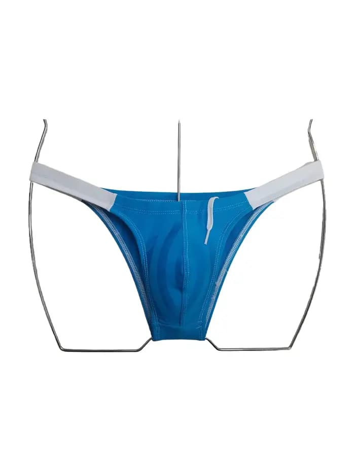 Maillot de bain triangulaire pour homme BOYTHOR avec demi-hanches et cordon de serrage intégré pour