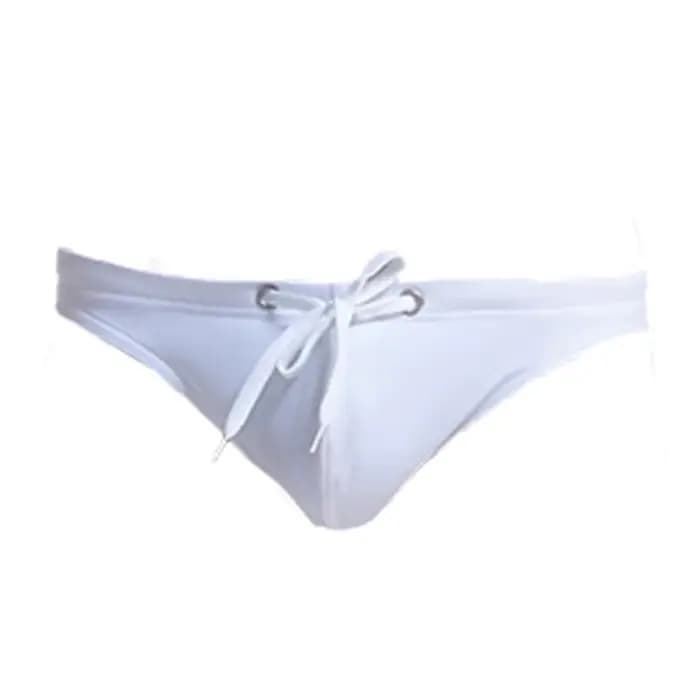 CLEVER-MENMODE Sexy Maillot De Bain Homme Solide Été Maillots De Bain Plage Slip Bikini Mode Cravate