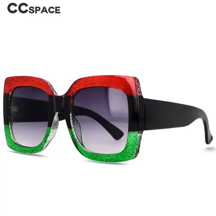 55412 lunettes de soleil carrées rétro pour femmes Vintage grand cadre mode luxe lunettes de soleil