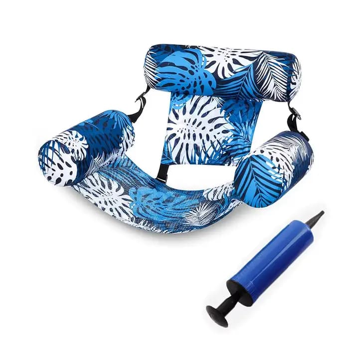 Chaises hamac de piscine, lits de relaxation aquatiques gonflables, chaises de piscine pliables, mat