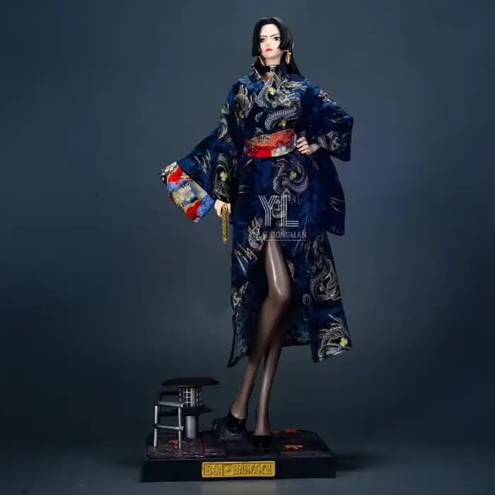 Figurine d'anime One Piece Boa Hancock de Yile Dongman, grande taille, haute qualité, modèle kimono,