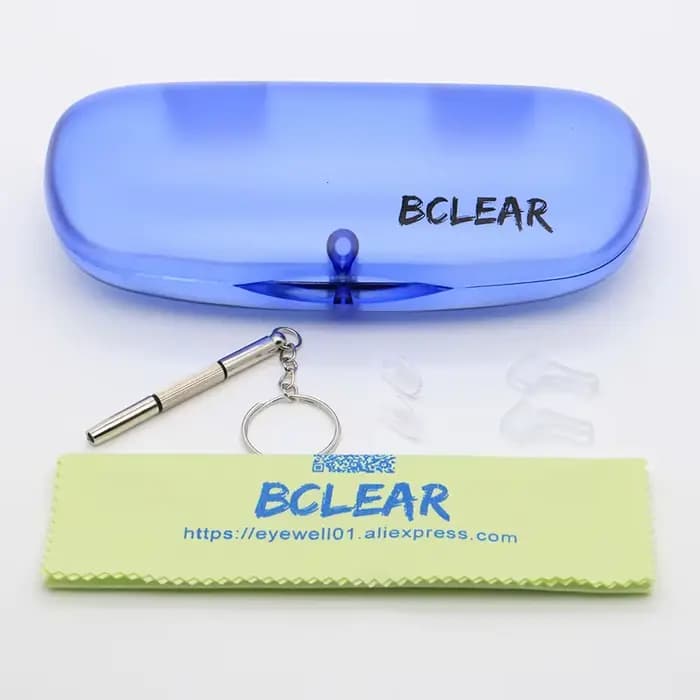 BCLEAR Desgin pur titane hommes classique Double pont lunettes cadre optique luxe Ultra léger lunett