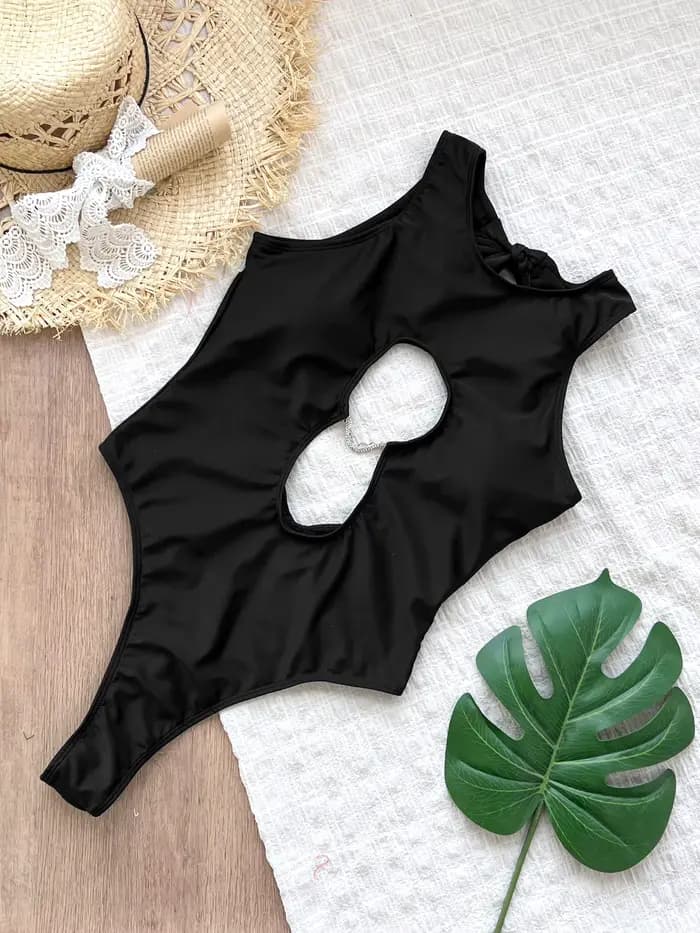 Maillot de bain une pièce découpé à lacets pour femmes, Style 2025, mode, Sexy, dos nu, vêtements de