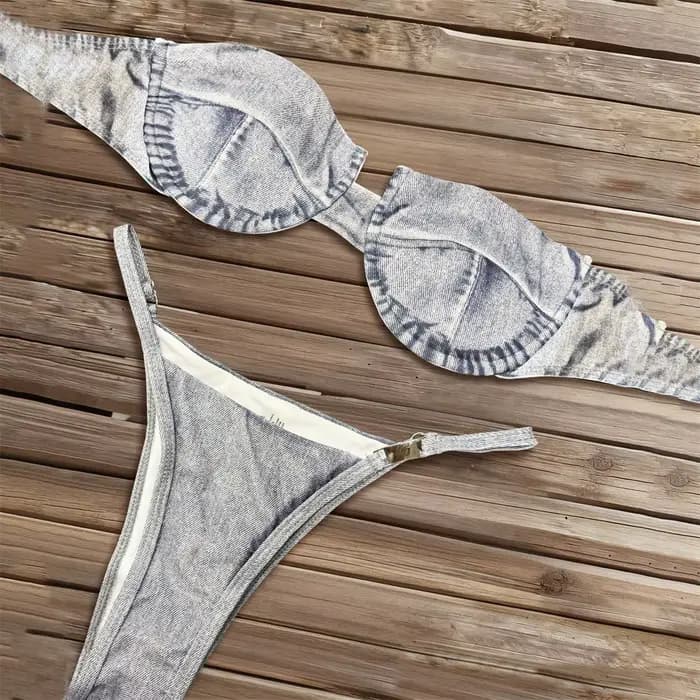 Maillot de bain à bretelles pour femmes, imprimé rétro, col en V, taille haute, bikini, body, vêtements de plage, 2026