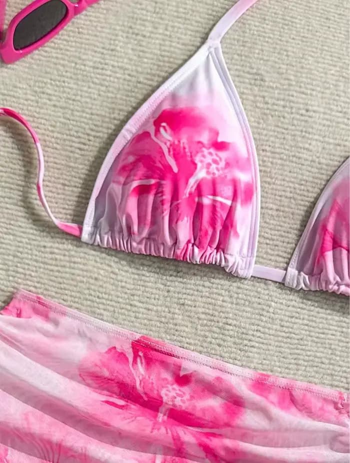 Ensemble bikini sexy 3 pièces pour femme